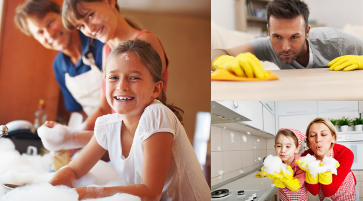Pulizie di casa: come mantenere la casa pulita con bambini e lavoro Pulizia di casa consigli