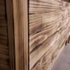 mobile bagno legno riciclatoo in legno decorato a fuoco