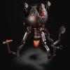 Modello realizzato con Blender e texturizzato con substance painter , modello di un mister handy, della serie videoludica Fallout