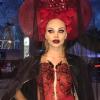 Make-up Evento Halloween. Trucco viso e bustino disegnato a mano con pennello