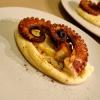 Polpo in doppia cottura, purè e paprikapurè