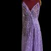 Bozza Abito cerimonia in pizzo lilla da realizzare su richiesta