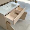 Mobile bagno in rovere grezzo 