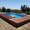 Bordo piscina in legno