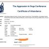 Certificato per aver completato tutti i seminari della conferenza della aggressione nei caniferen